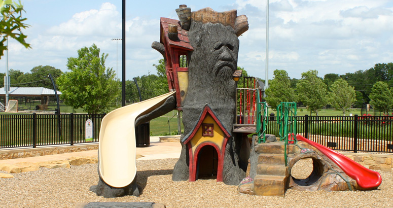 Tree House Slide at the Gnome Home - slideshow version