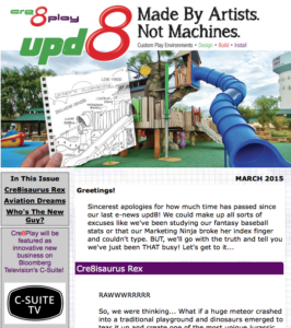 Cre8Play upd8 electronic news e-news