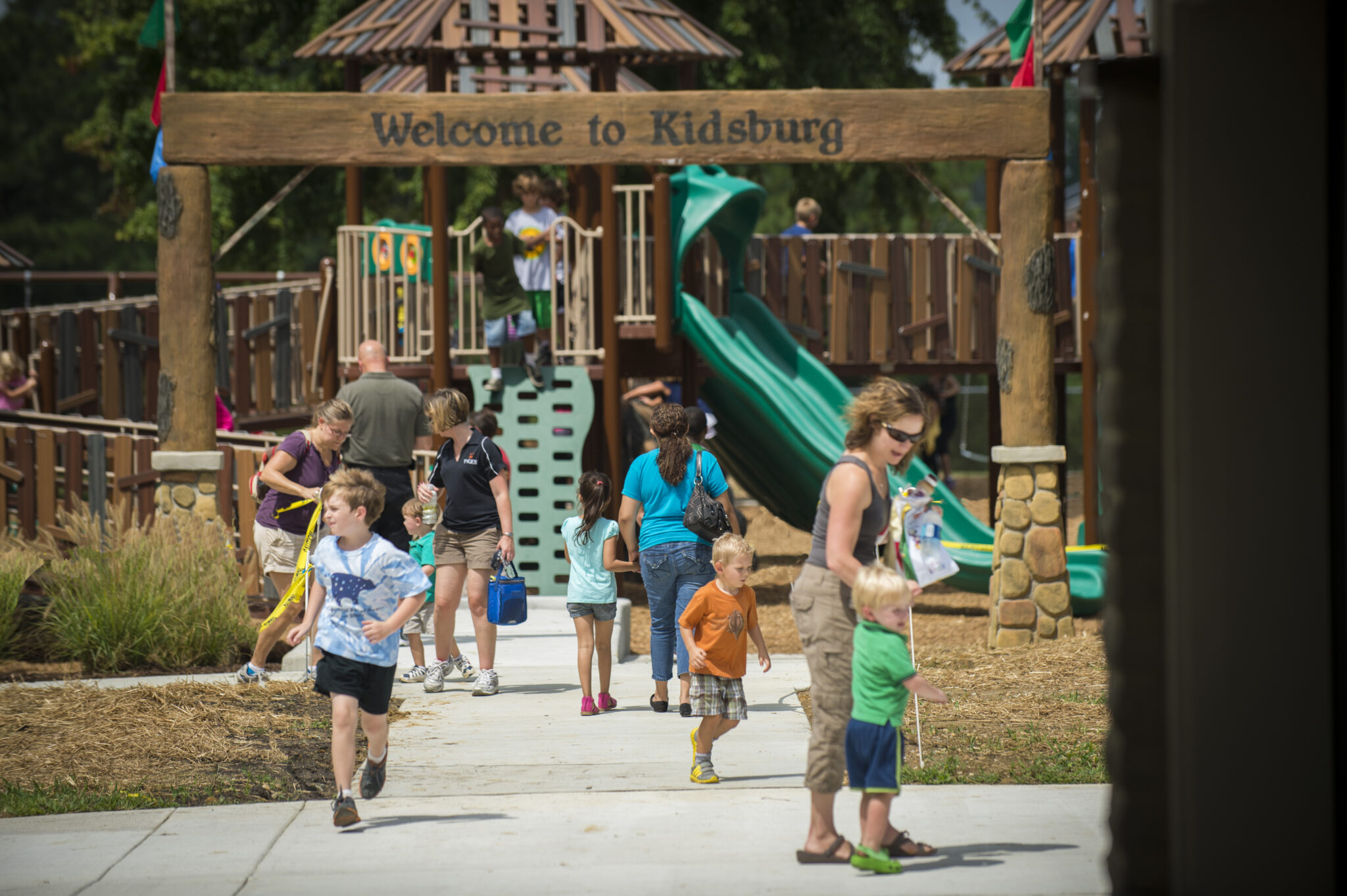 Playground entrance signage