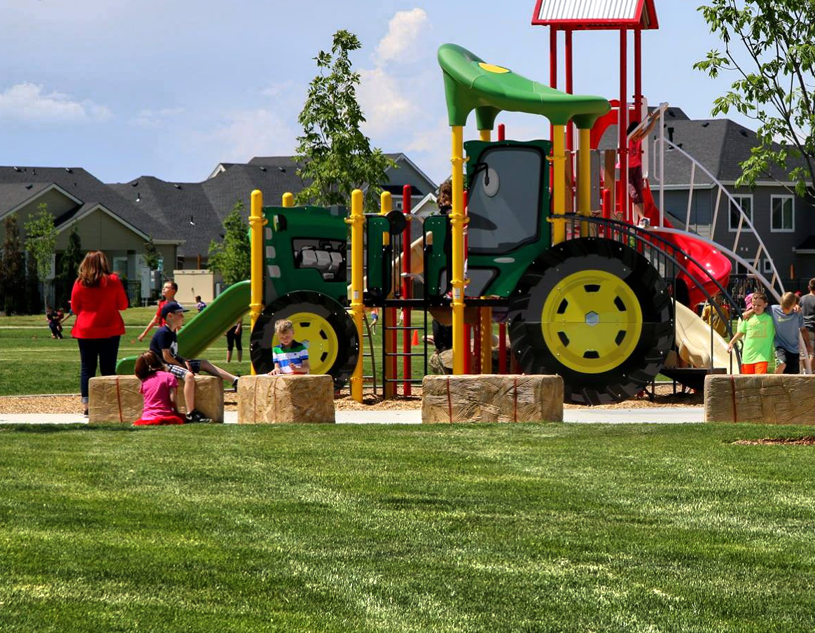 haybale playground