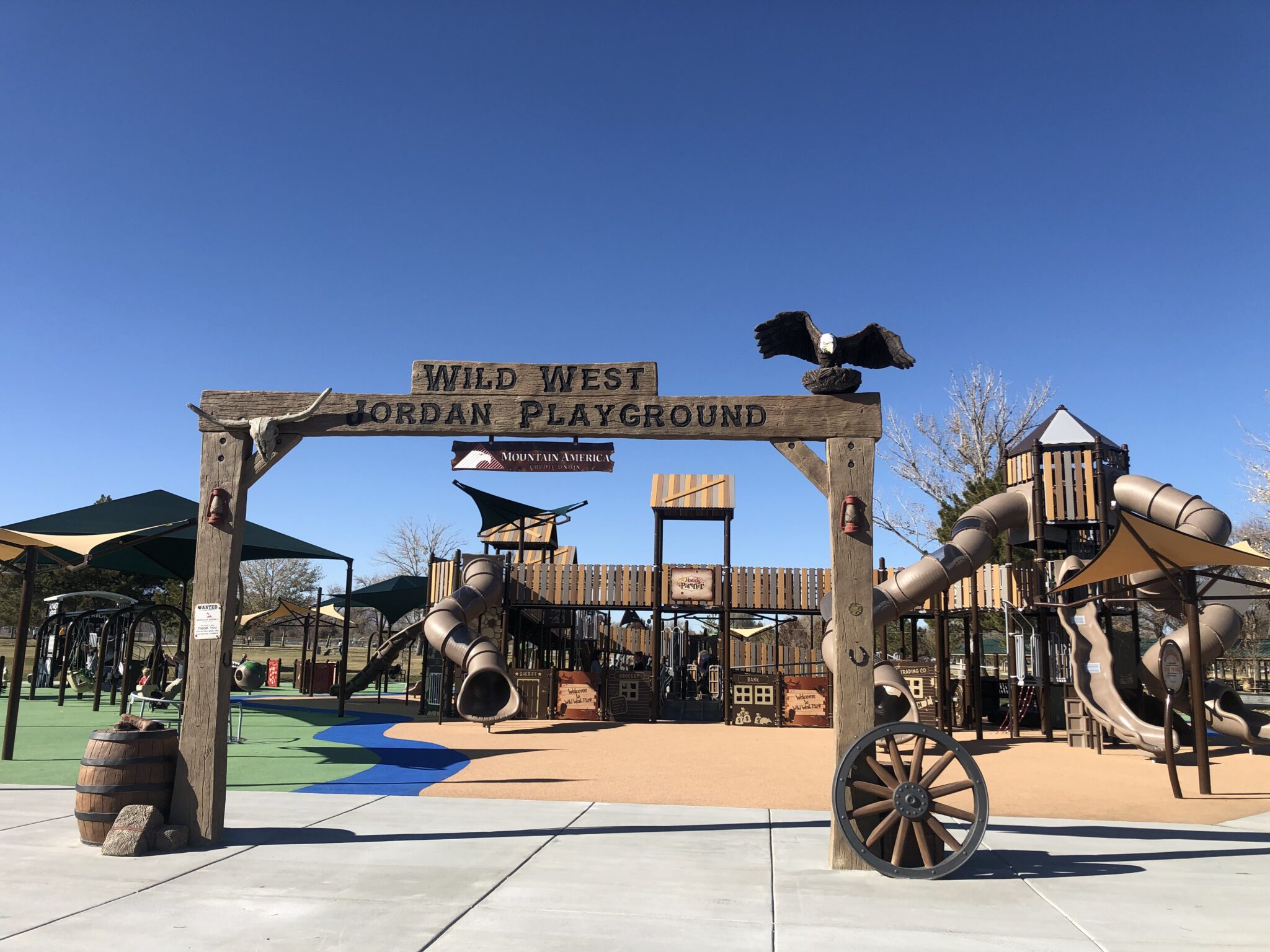Playground entrance signage