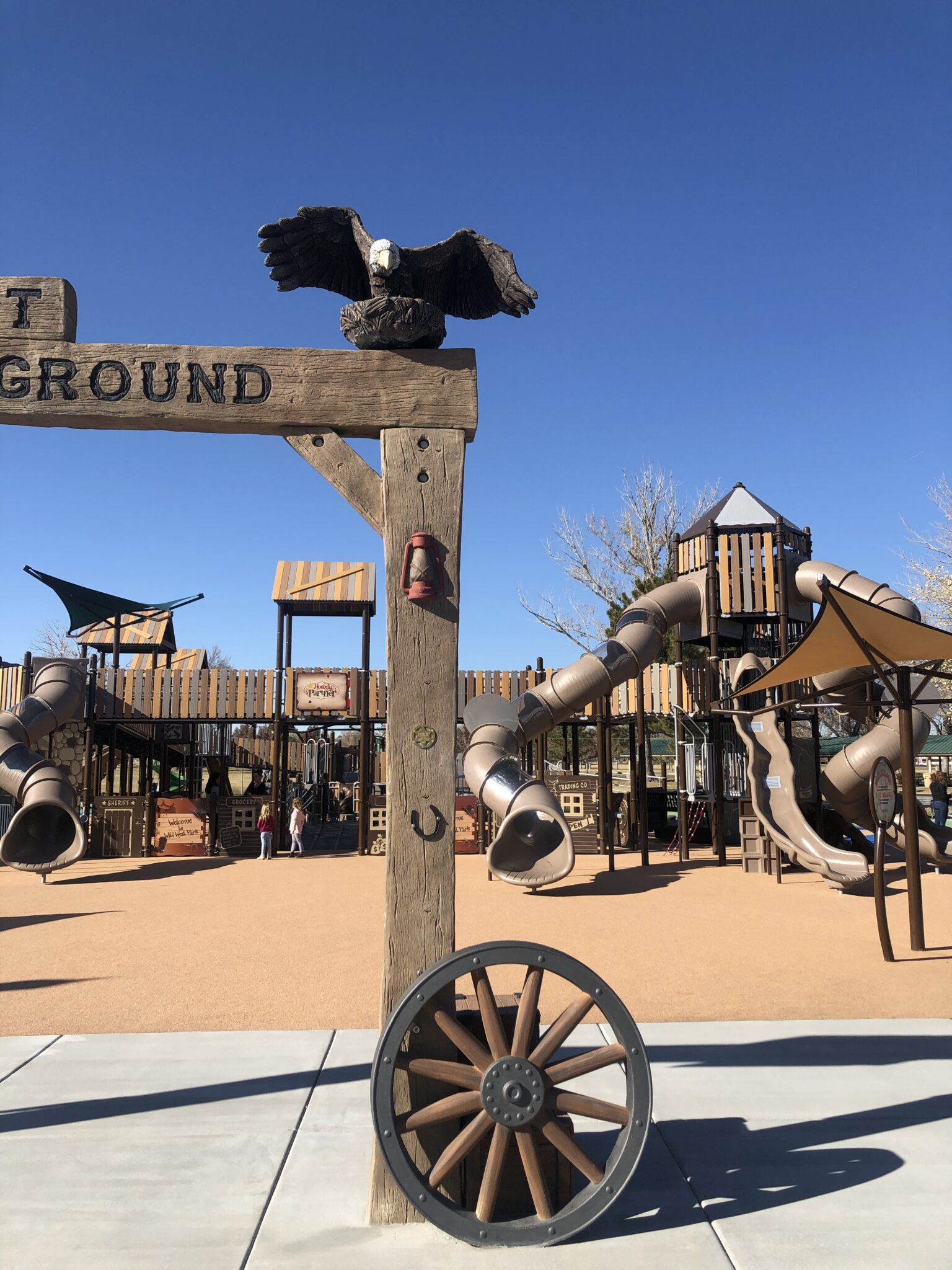 Playground entrance signage