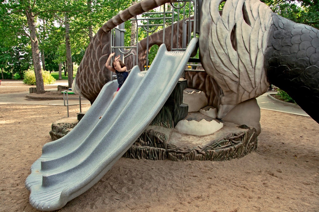 Queenie Goose Slide, Regina Saskatchewan
