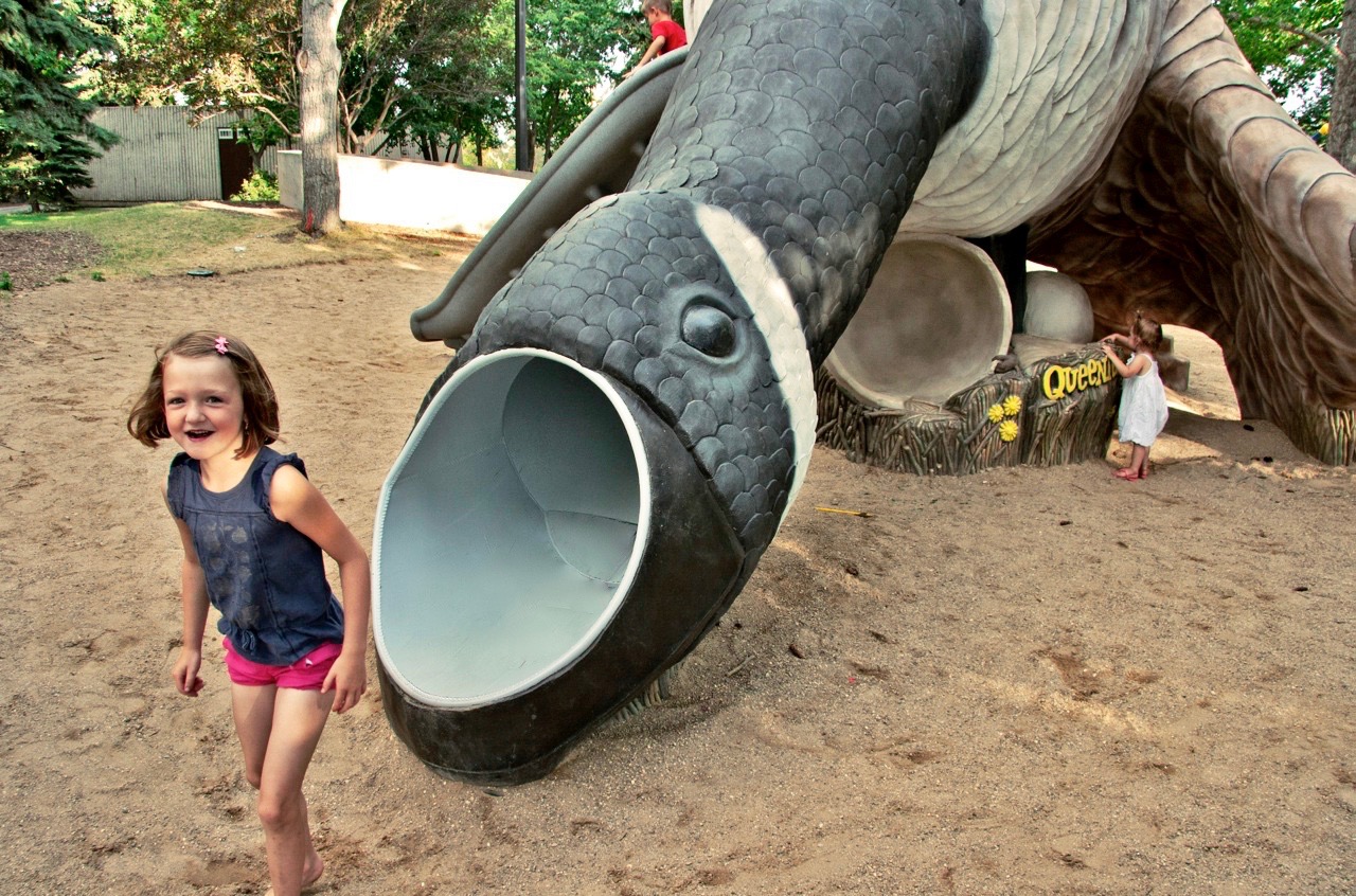 Queenie Goose Slide, Regina Saskatchewan